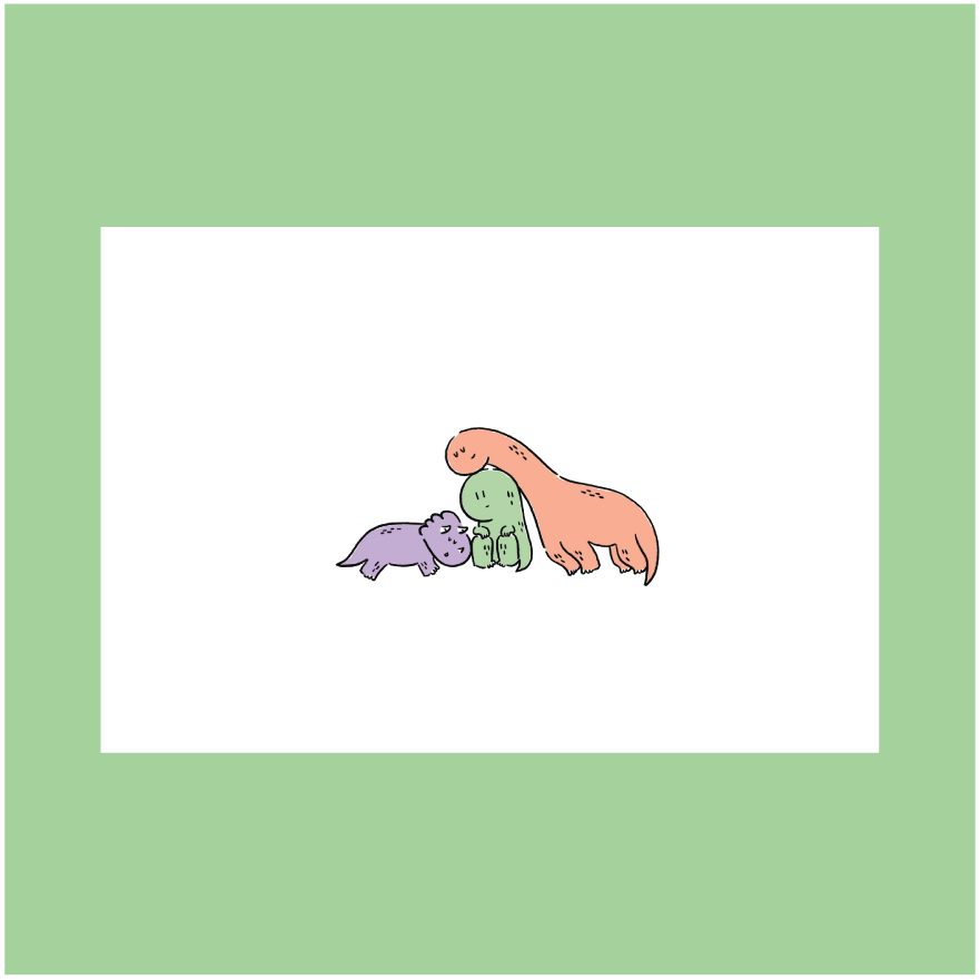Jurawrsic Friendship Postcard | Friends support | Gift for Friends, Love